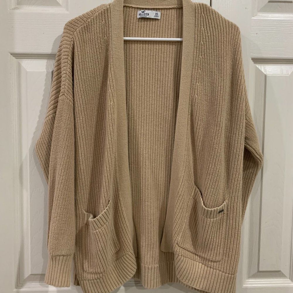 Hollister Brown Cardigan
